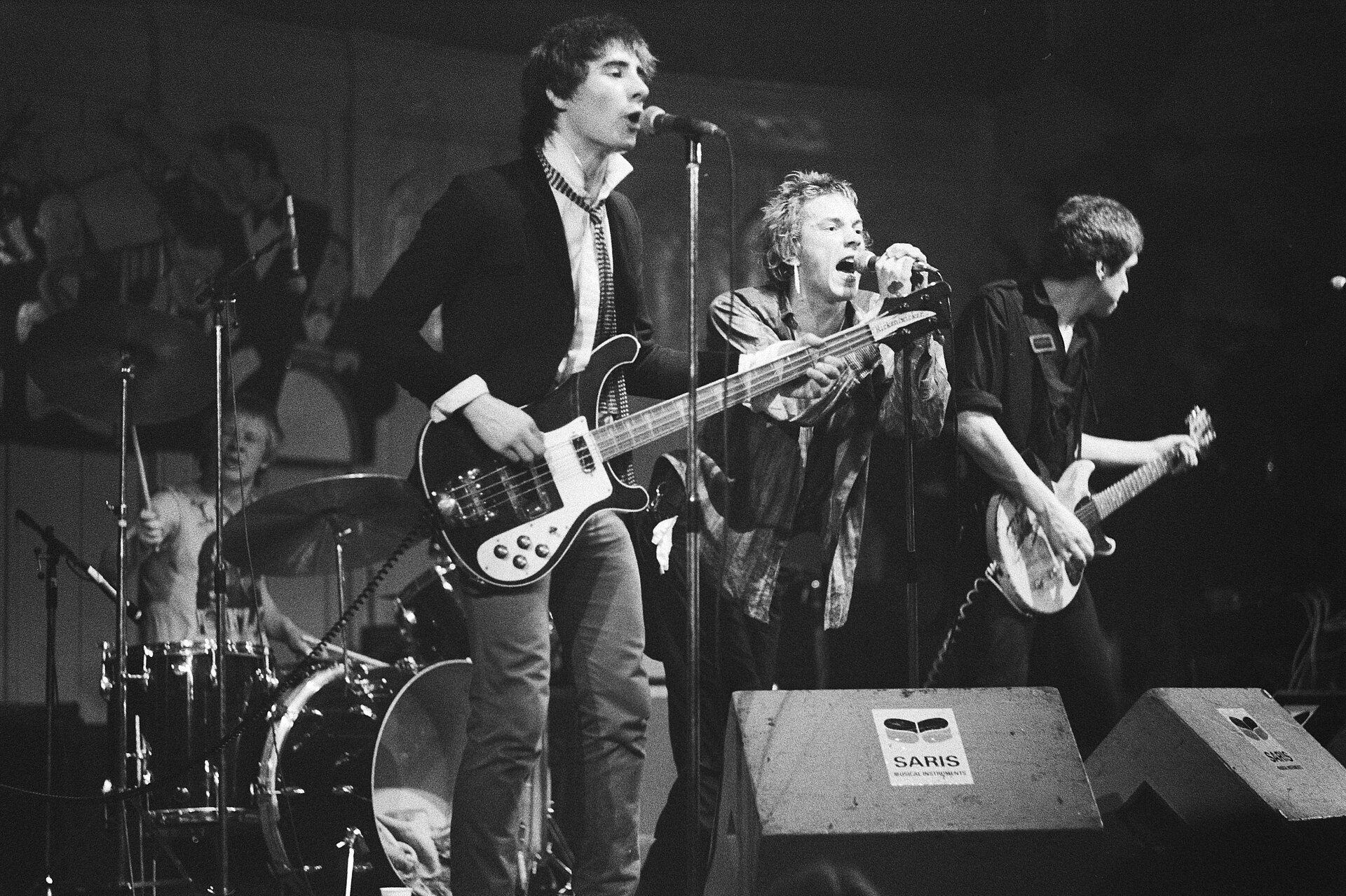 The Sex Pistols performing at Paradiso in Amsterdam, 1977.