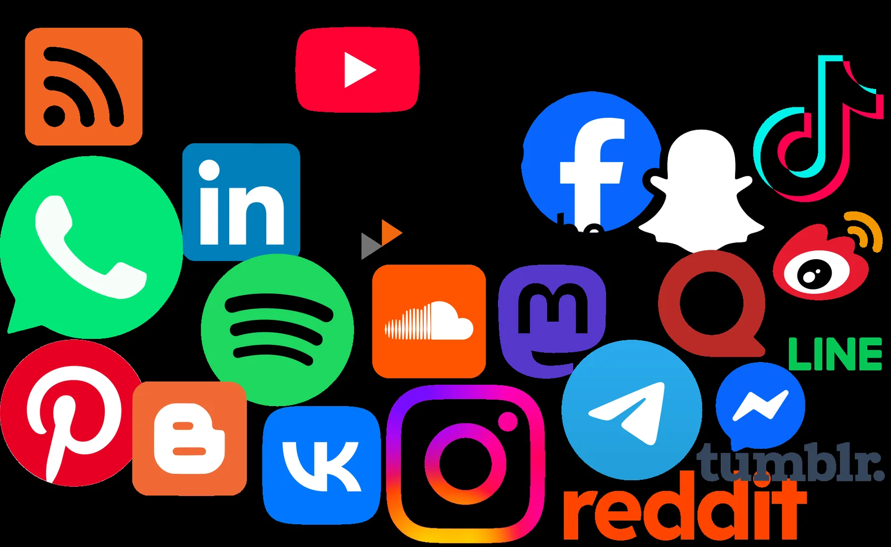 Social media platter, an archival visual related to How Did Social Media Change Friendship.