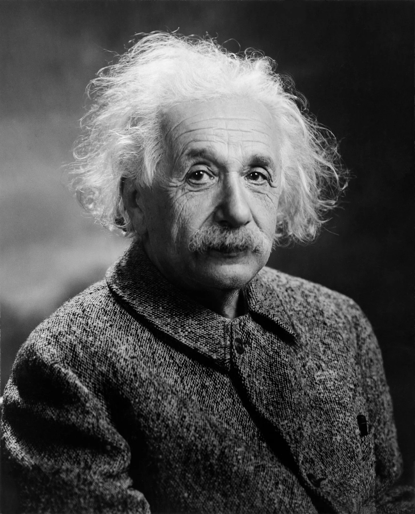 Albert Einstein Head cleaned, an archival visual related to Einstein: What Did He Actually Change.