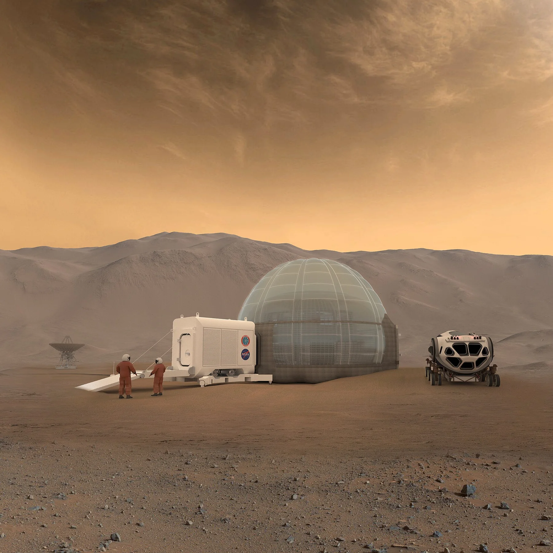 Mars Ice Home concept, an archival visual related to Could Humans Live on Mars.