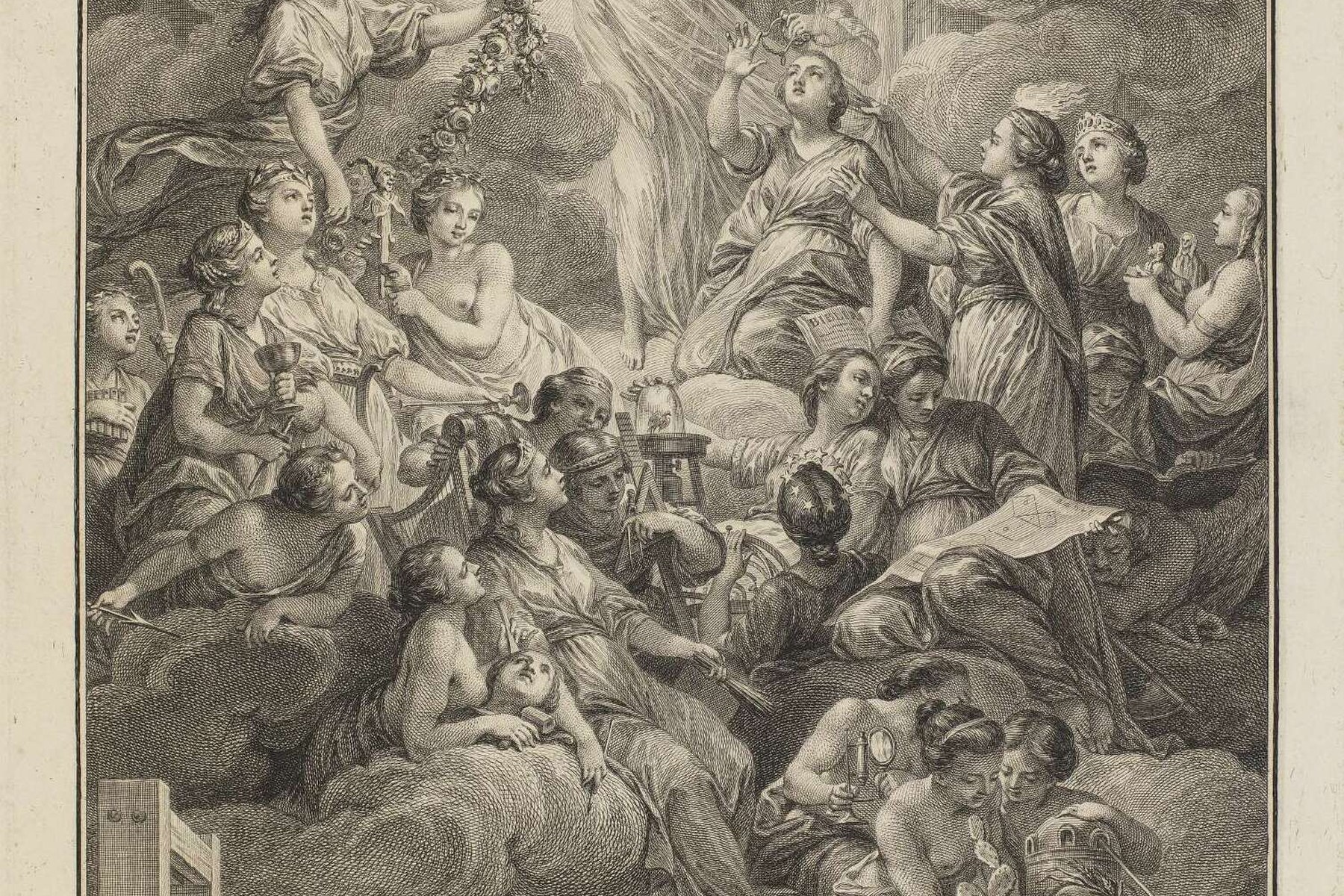 The allegorical frontispiece of Diderot and d’Alembert’s Encyclopédie.