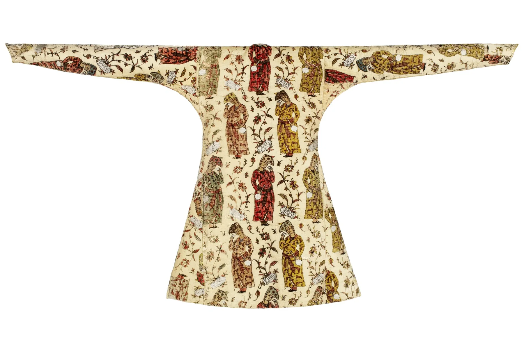 Rock från Persien som sannolikt vävd under Shah Abbas den stores regering (1586-1628)., an archival visual related to Why Are Clothing Sizes Standardized.