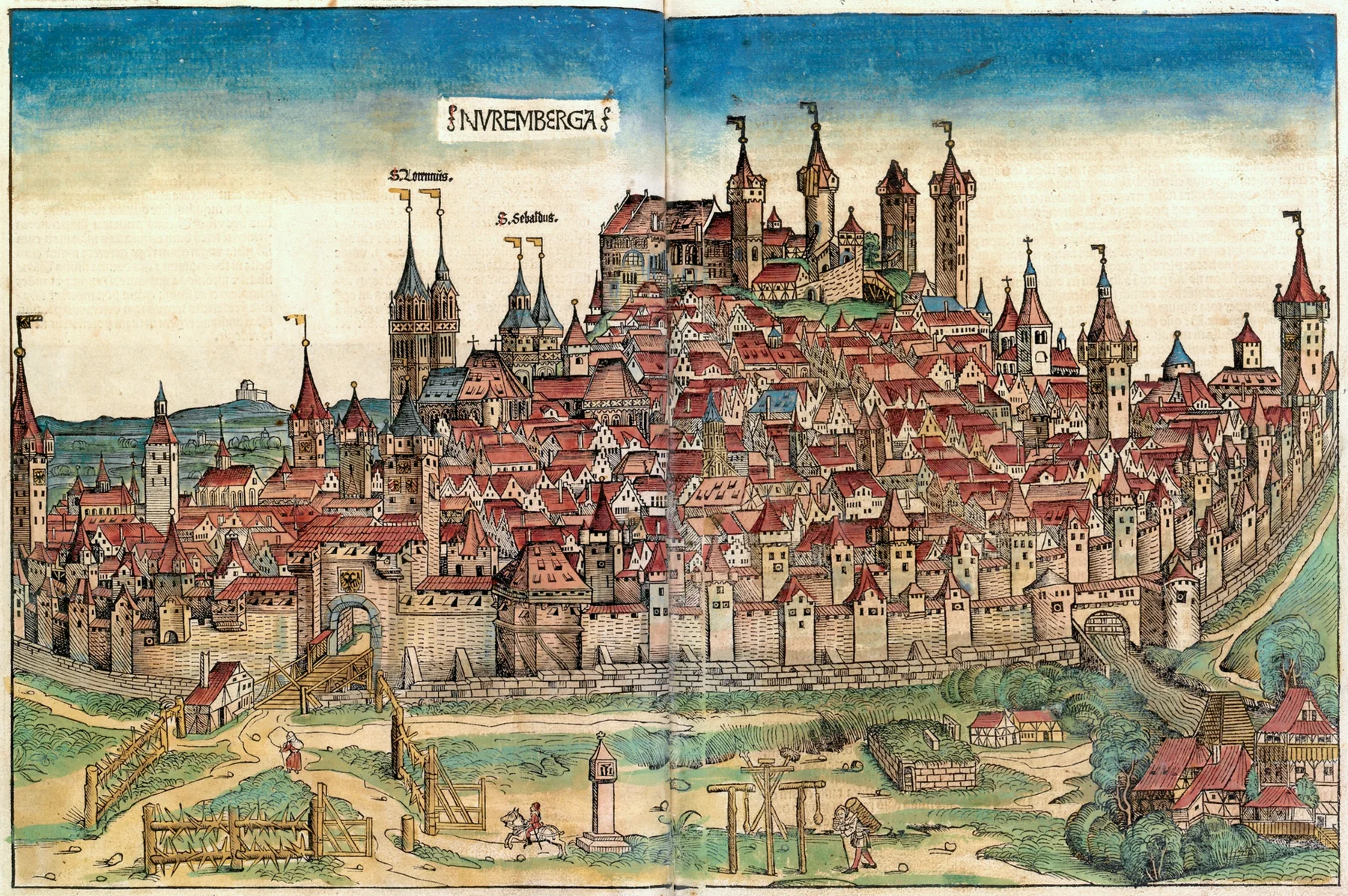 Nuremberg chronicles - Nuremberga, an archival visual related to Why Do Cities Exist.