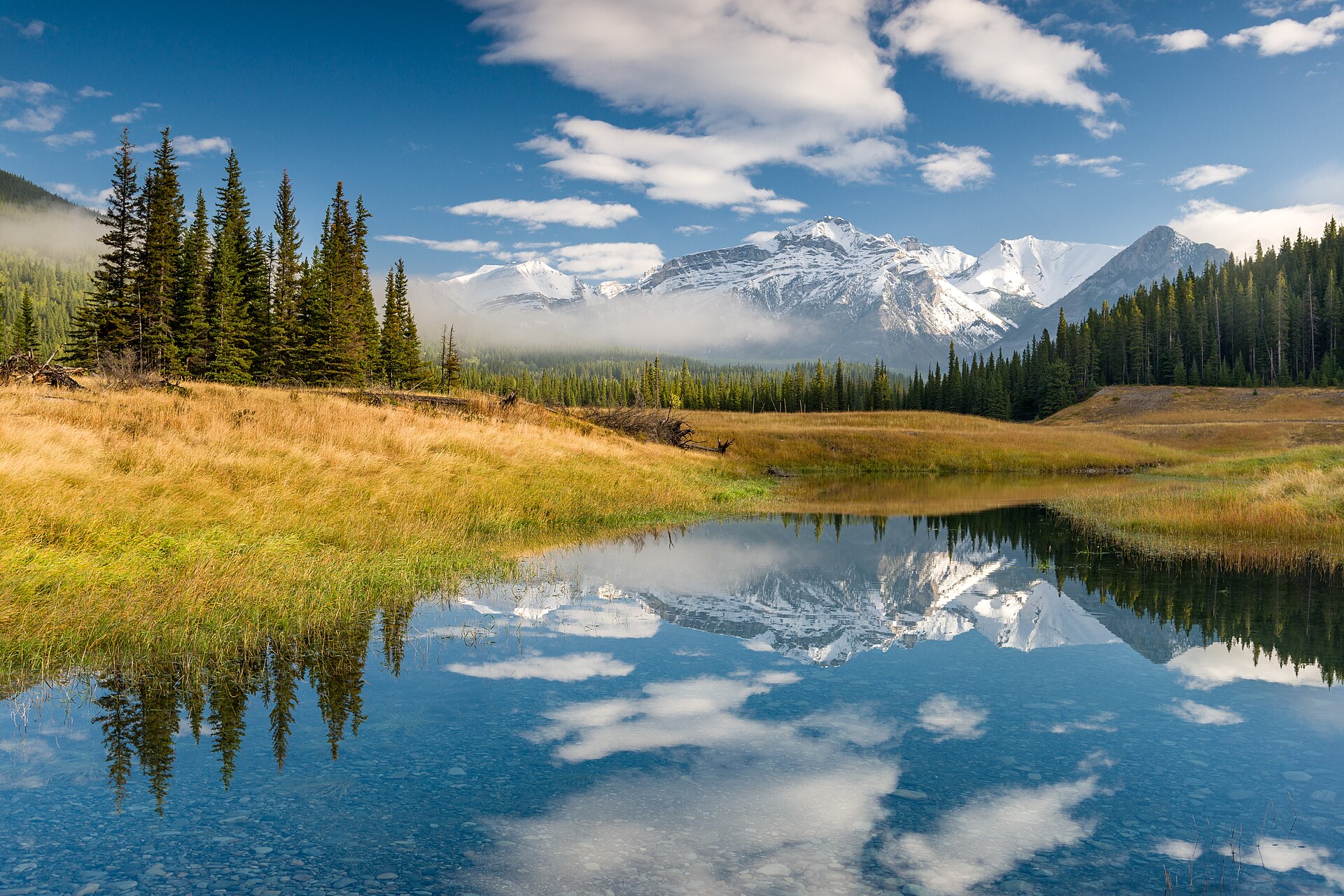 Documentary view of Canadian Rockies.