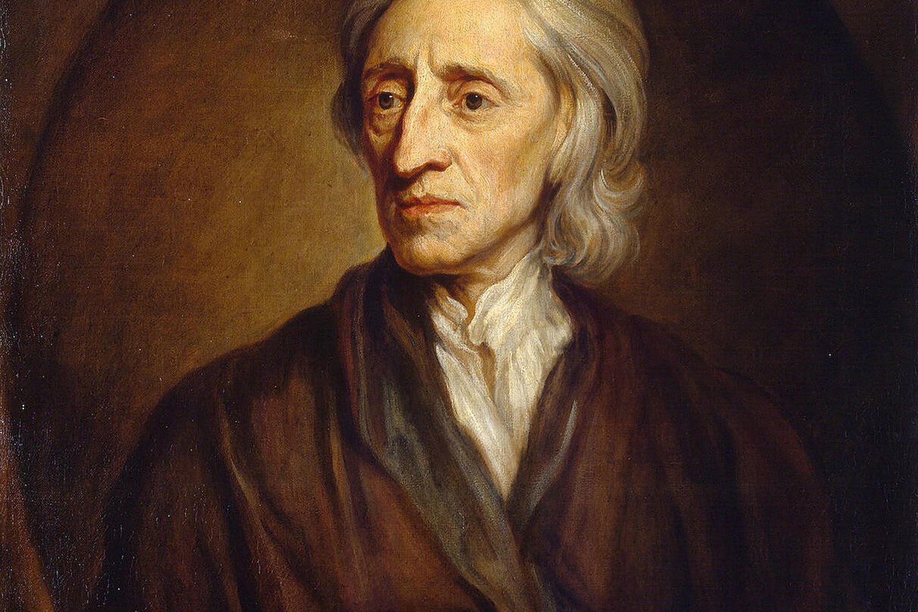 Portrait of John Locke by Godfrey Kneller.