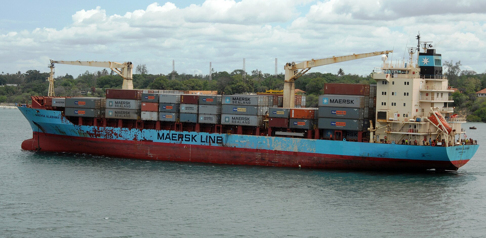 Documentary view of Container shipping.