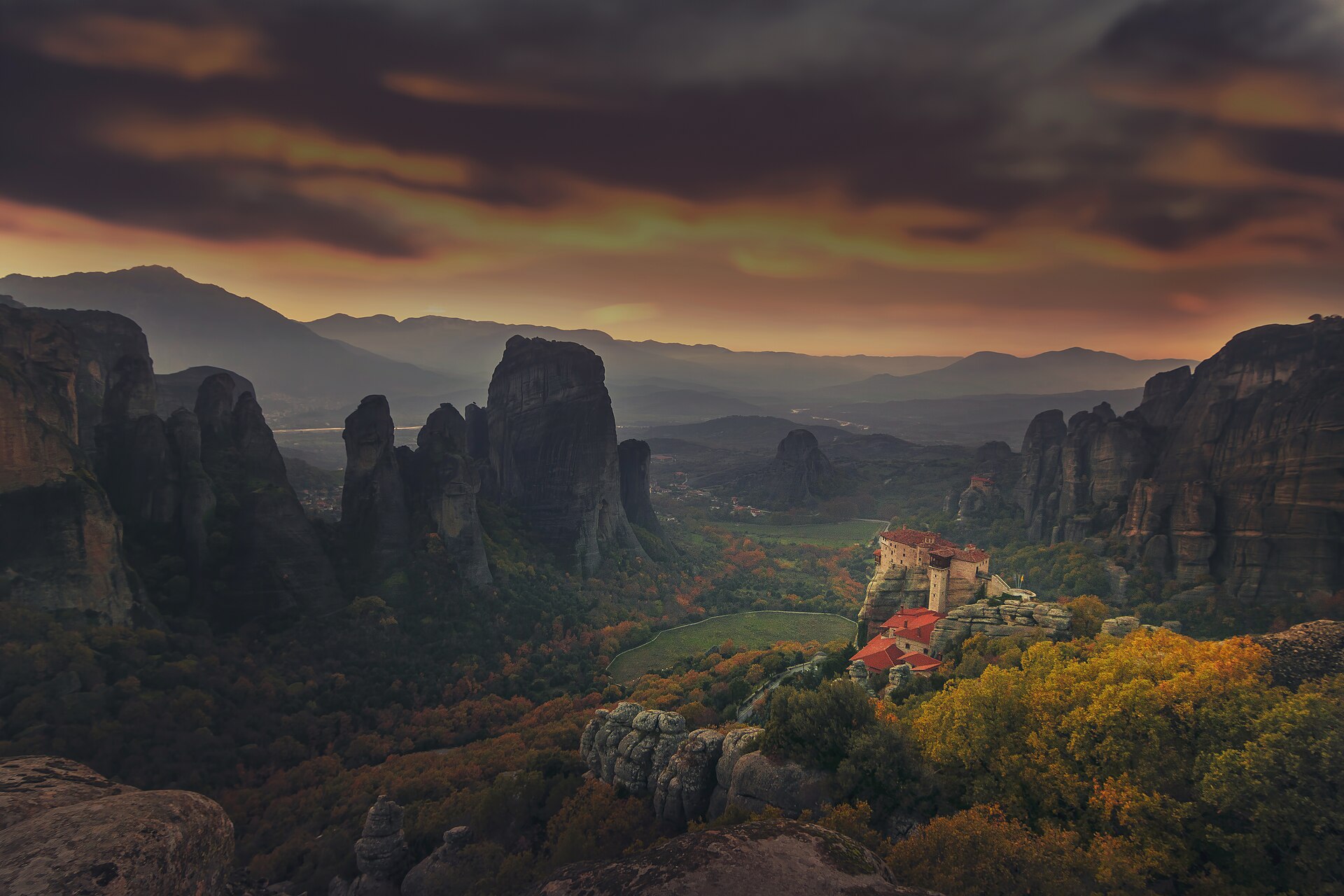 Documentary view of Meteora.