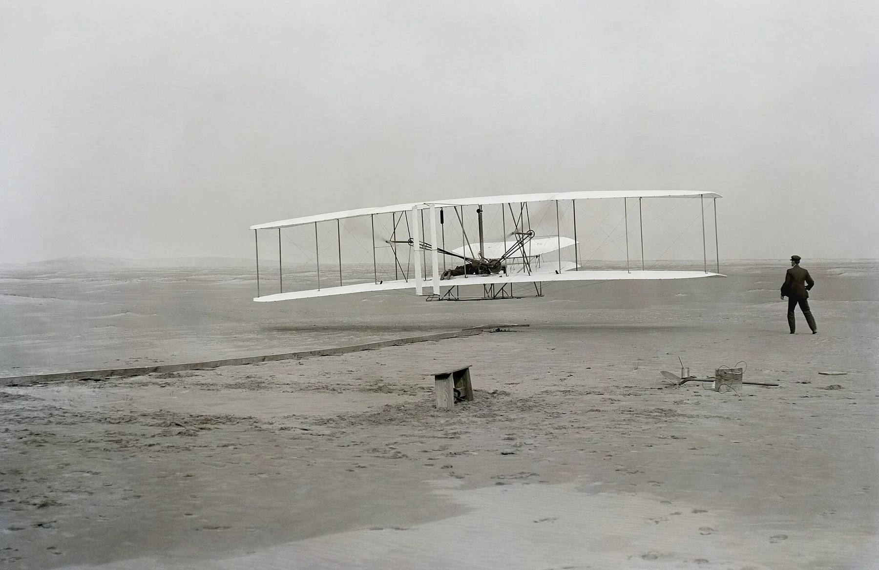 First flight2, an archival visual related to The Invention That Made Air Travel Possible.