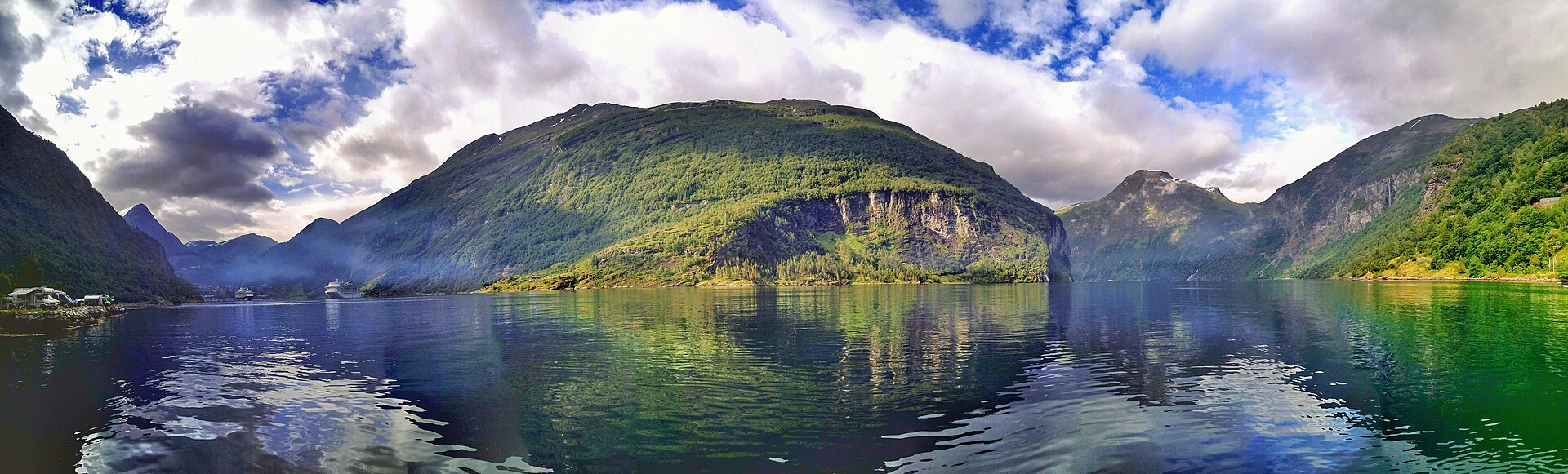 Documentary view of Norwegian fjords.