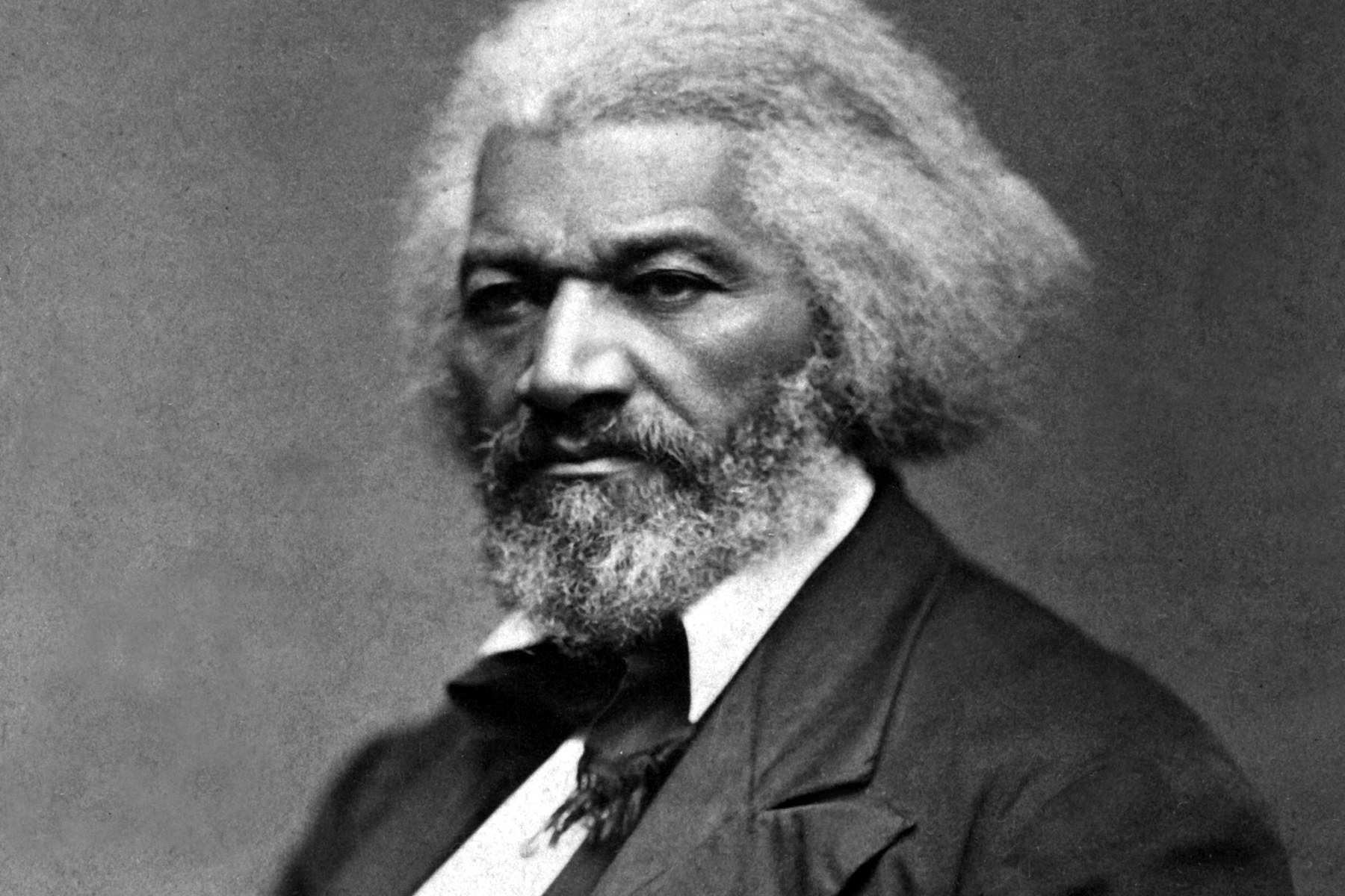Portrait photograph of abolitionist Frederick Douglass, circa 1879.