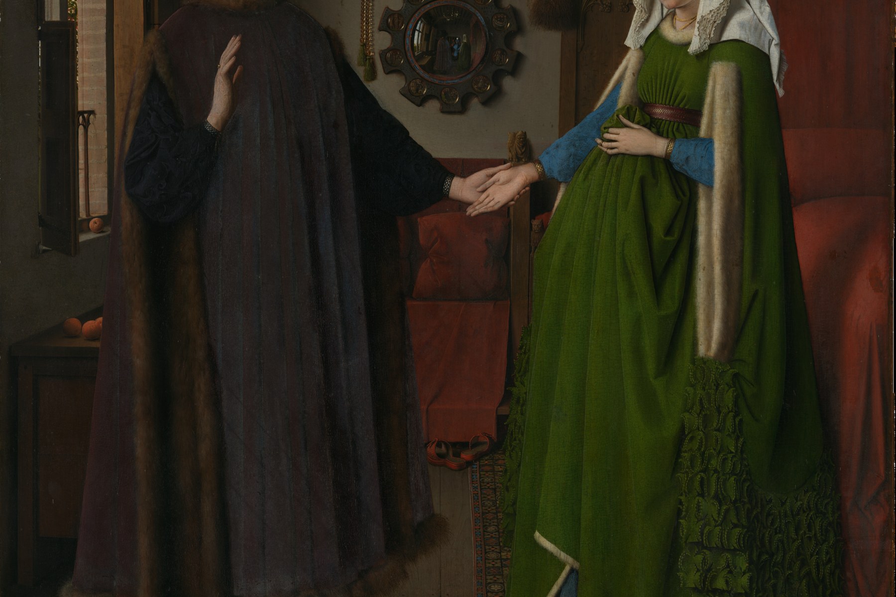 Jan van Eyck’s 1434 Arnolfini Portrait, a work of Northern Renaissance art.