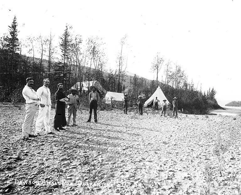 Smallpox quarantine station, Dawson, Yukon Territory, circa June 1900, an archival visual related to Where Did the Word “Quarantine” Come From.