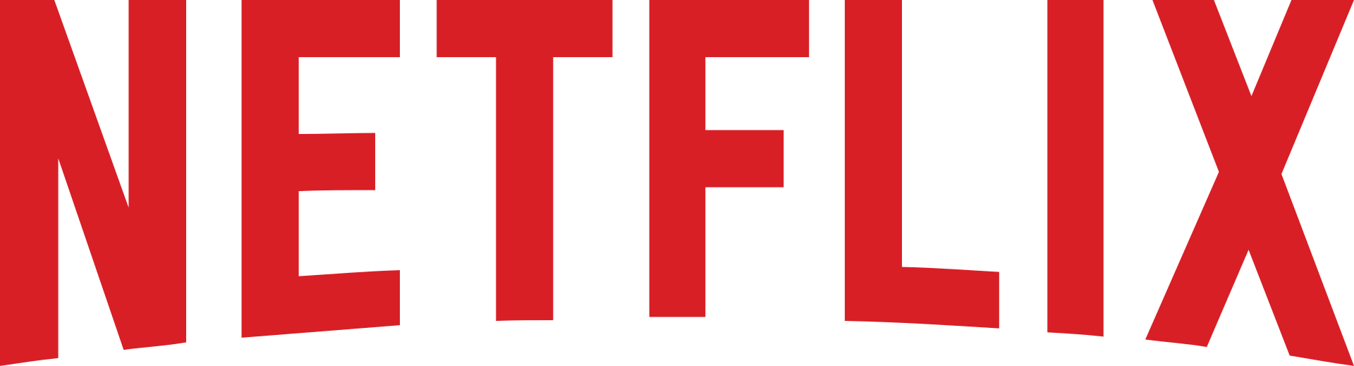 Netflix wordmark representing subscription video streaming.