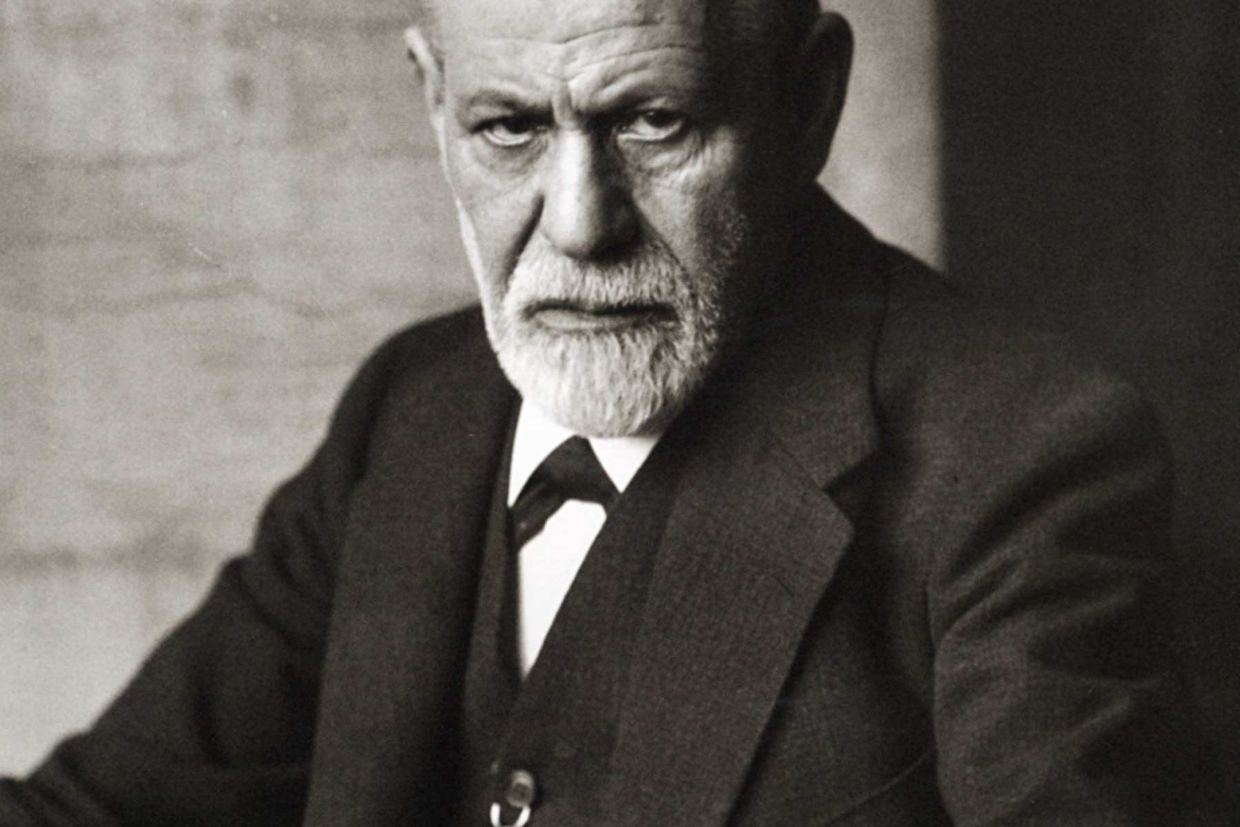 Sigmund Freud photographed by Ferdinand Schmutzer in 1926.