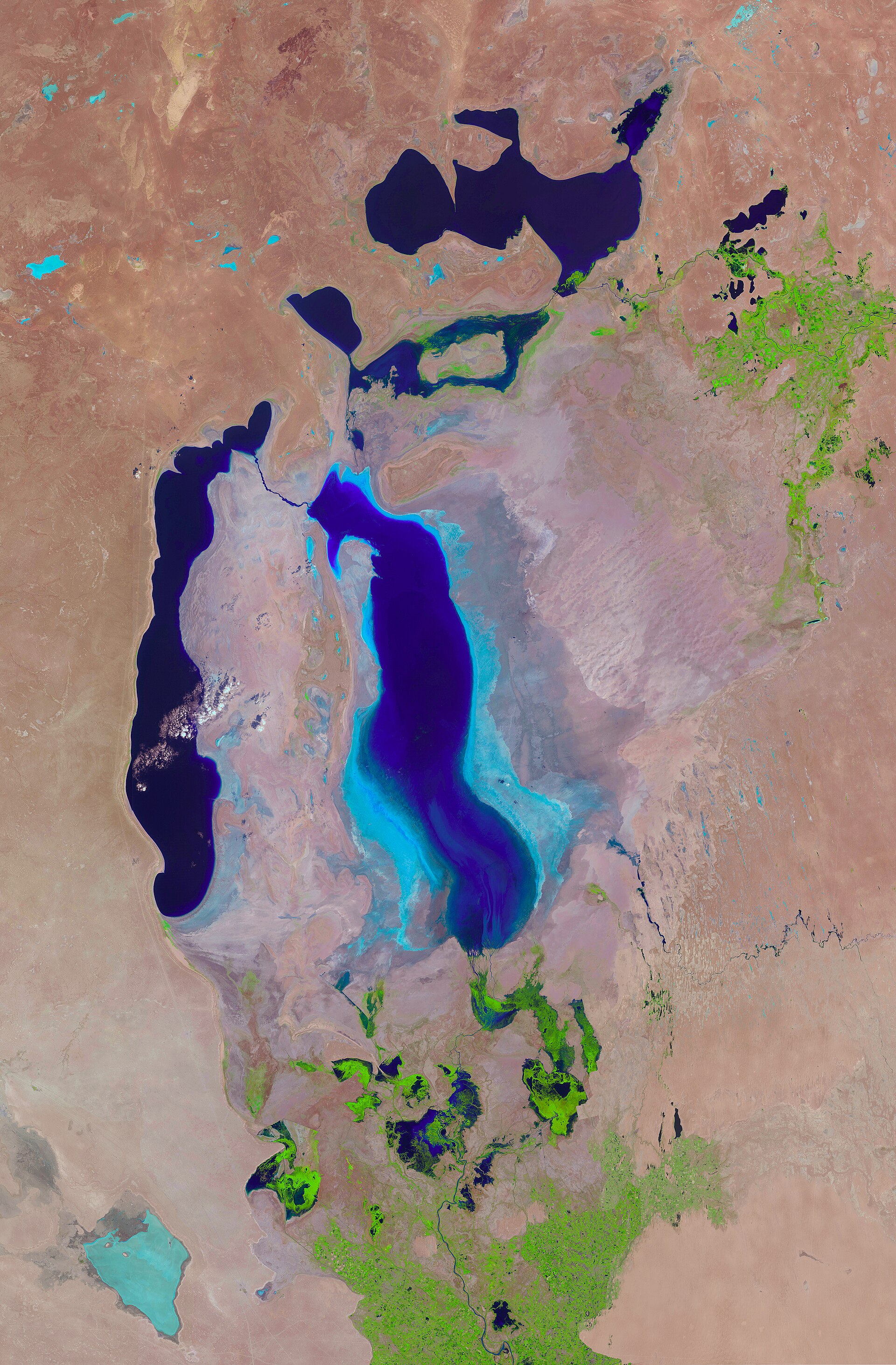 Documentary view of Aral Sea basin.