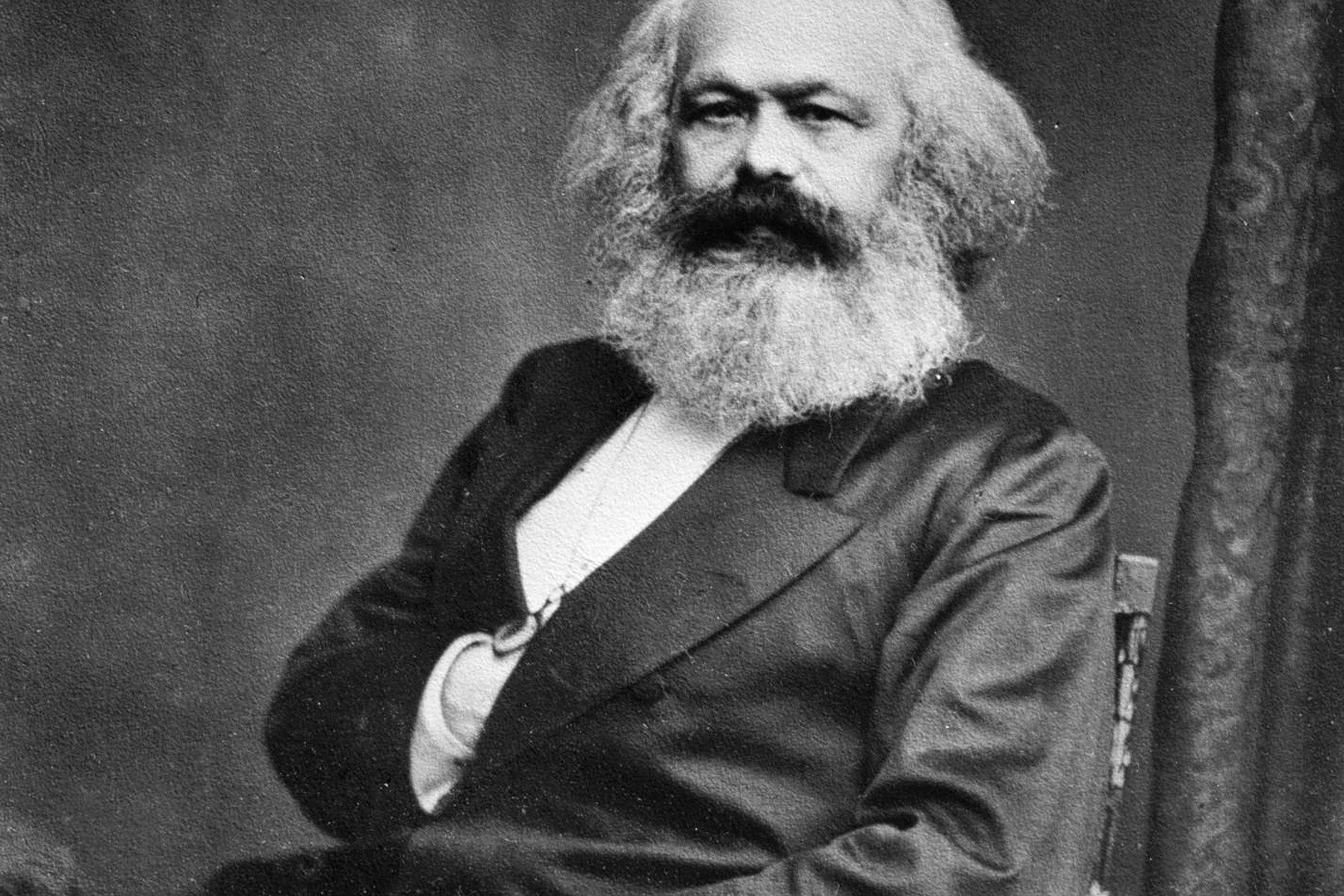 Photographic portrait of Karl Marx taken in 1875.