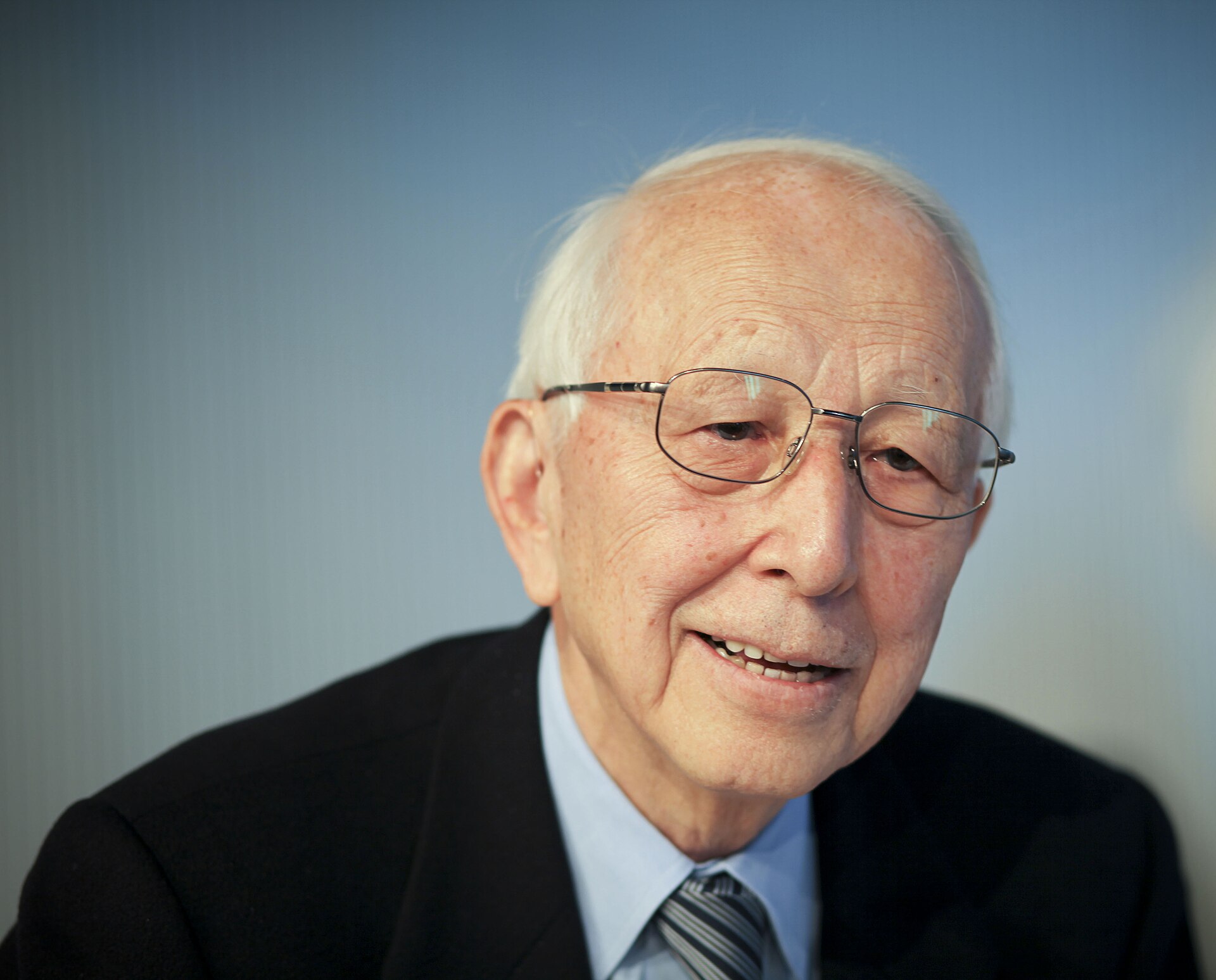 The Japanese architect Fumihiko Maki at MIT Media Lab.