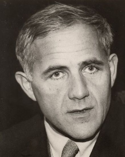 Architect Hannes Meyer circa 1940. Original image from the Oslo Museum.