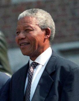 Portrait photograph of Nelson Mandela