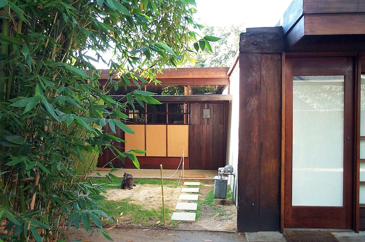 The 1922 Schindler-Chase House in West Hollywood, designed by Rudolf Schindler.