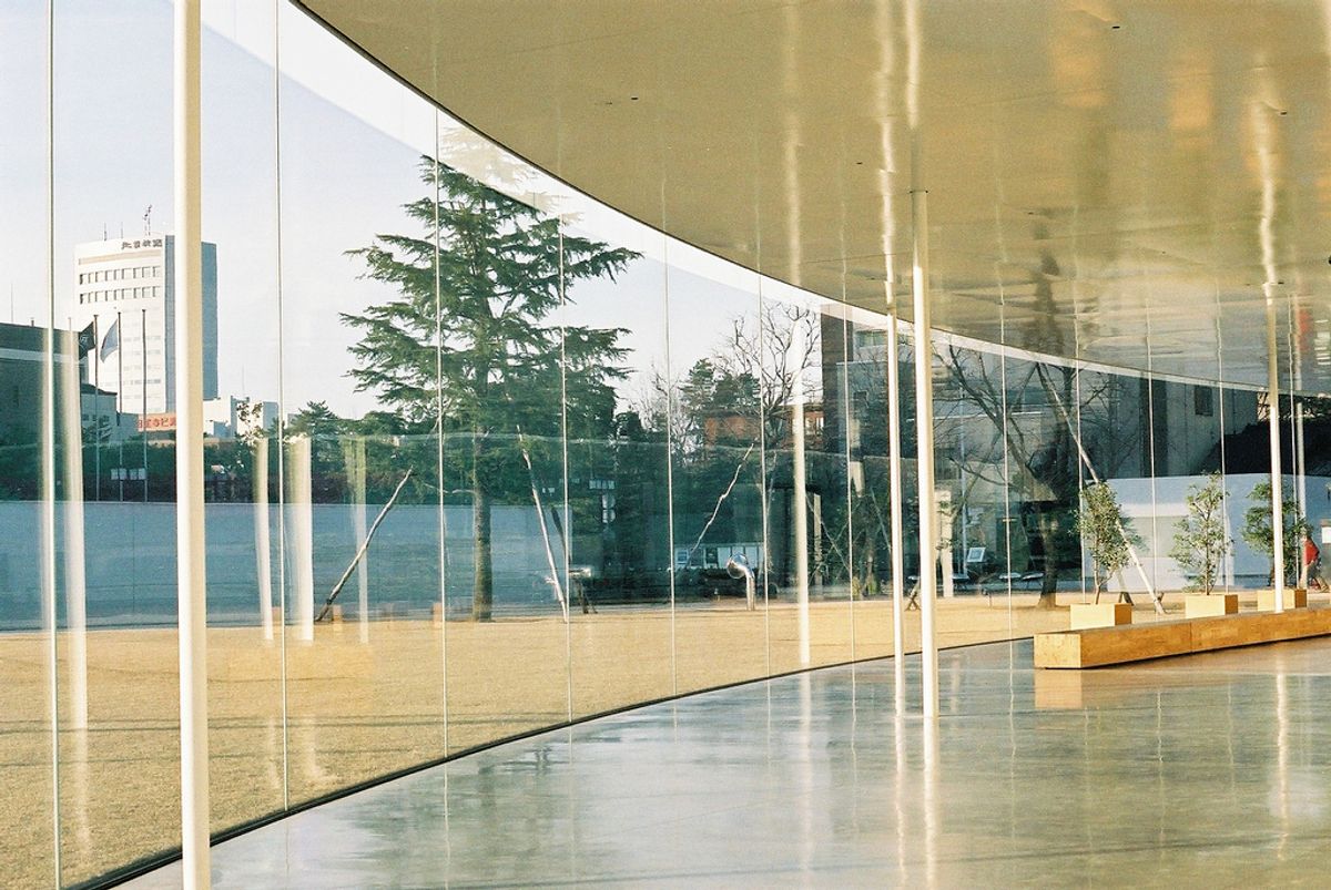 The circular 21st Century Museum of Contemporary Art in Kanazawa, co-designed by Ryue Nishizawa.