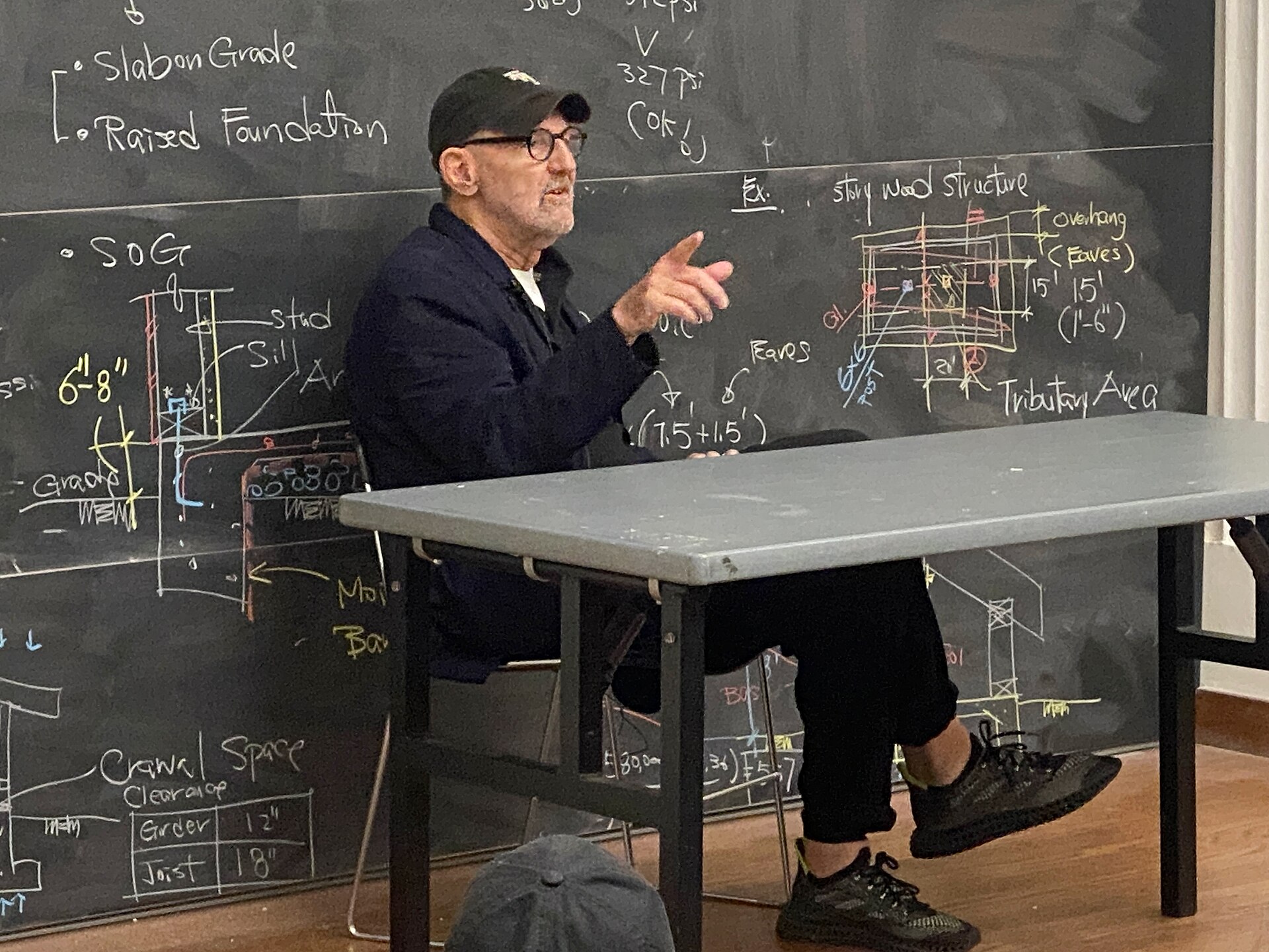American architect Thom Mayne, co-founder of Morphosis Architects, at the USC School of Architecture in 2023.